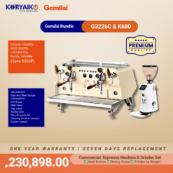 Gemilai G3226C & K680 Commercial Espresso Bundle