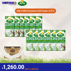 ARLA Milk Goodness Full Cream  1L x 12 Bottles (1 Case)