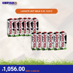 LACIATE UHT Milk 3.5%  1L x 12 Bottles