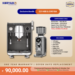 Gemilai G3148B & G9018A Commercial Espresso Machine Bundle