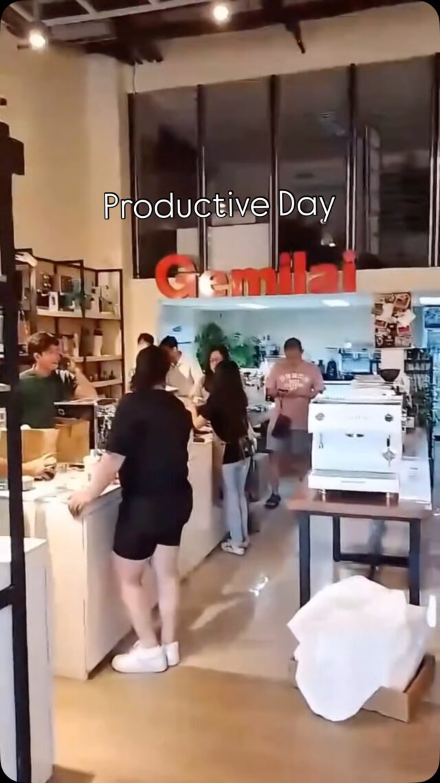 When the espresso hits and the sales do too. Catch us brewing deals like it’s hot 🥵 #koryaiko #koryaikophilippines #productiveday