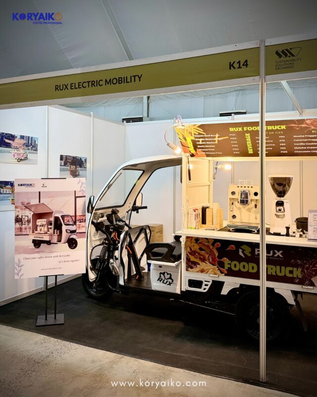 Coffee that moves you — literally.
Koryaiko x RUX bringing café vibes on wheels.
Booth K13–K14. 

All-in setup for just Php 242K — wheels, machine, grinder, and accessories included.

See you at WTC!

#koryaiko #koryaikophilippines #ruxelectricmobility #ifex2025